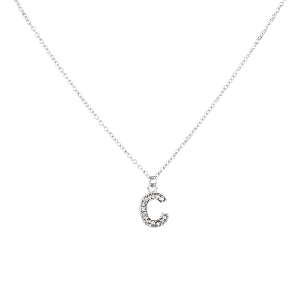 “C” necklace block letter